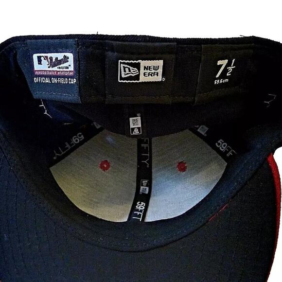New Era 59Fifty Washington Nationals Hat/Cap Size 7.5 USA Flag Logo MLB 4th July - Picture 7 of 7